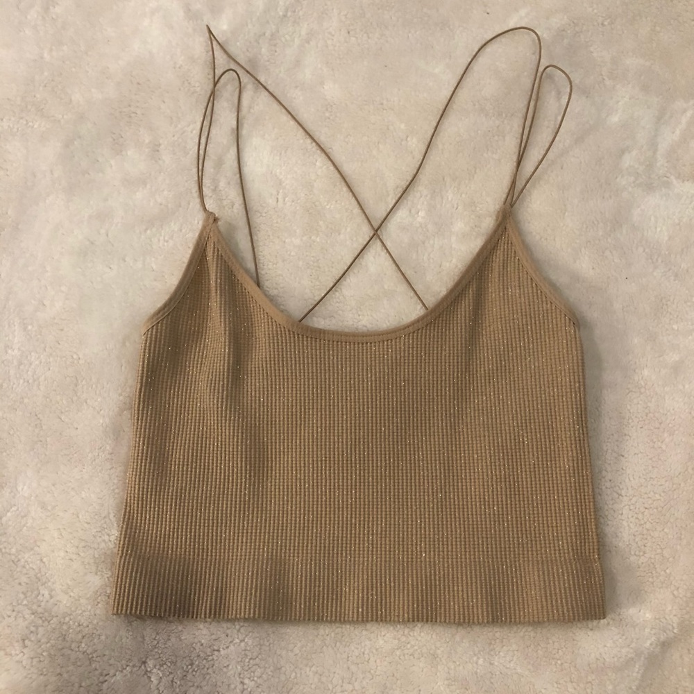 Out from Under seamless bra top in nude